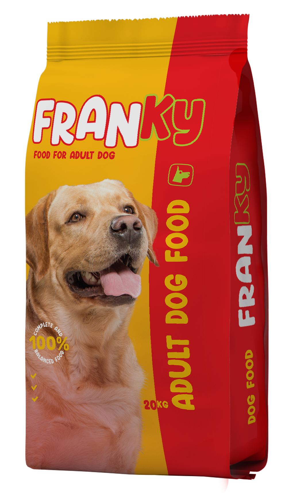 FRANKY ზრდასრული ძაღლის საკვები ქათმის ხორვით-20კგ