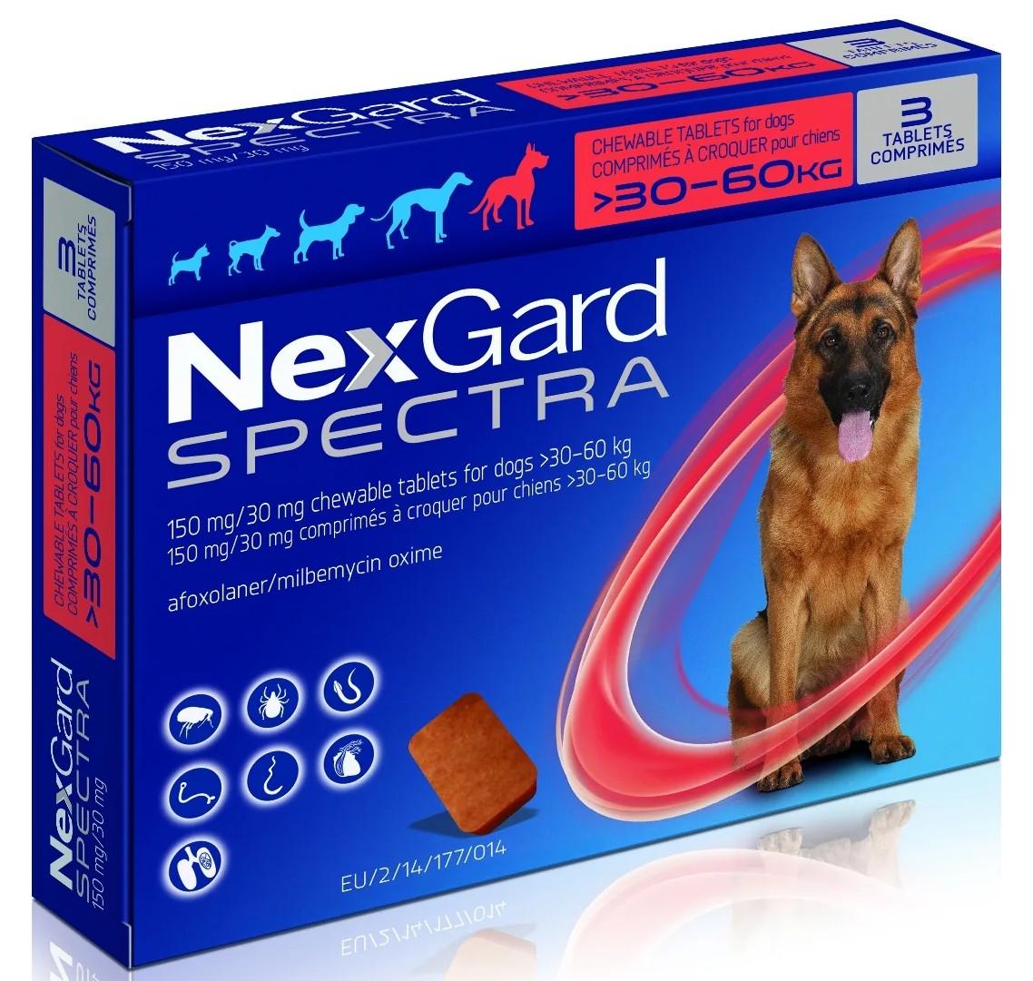 NEXGARD SPECTRA 30-60 კგ წონის ძაღლებისათვის